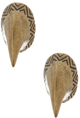 House Of Harlow Engraved Thorn Stud Earrings