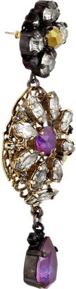 Erickson Beamon Romanov rhodium-plated Swarovski crystal earrings