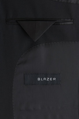 Blazer Tailored Fit Black Rib 3 Piece Suit