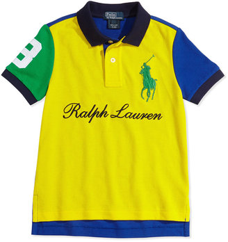 Ralph Lauren lp Luen Childrenswer Mesh Novelty Polo Shirt, Boys' 4-7
