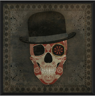 Sugar Skull with Hat Red (Artwork)
