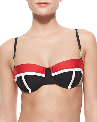 Luxe by Lisa Vogel Mrs. Bond Underwire Bikini Top