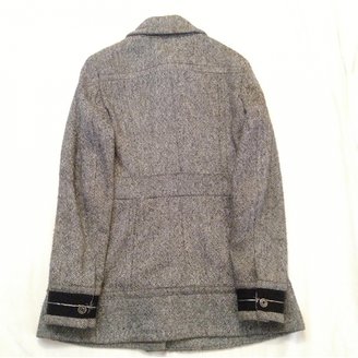 Just Cavalli Grey Wool Coat