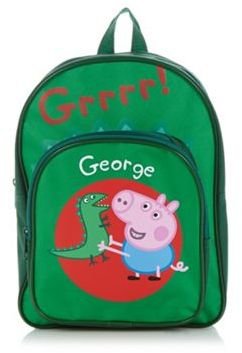 Peppa Pig Boy's green 'George' school backpack