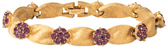 Susan Caplan Vintage 1960s Trifri Flower Bracelet, Gold
