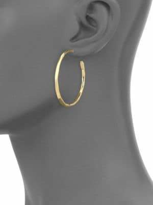 Ippolita Glamazon 18K Yellow Gold #3 Hoop Earrings/1.65"