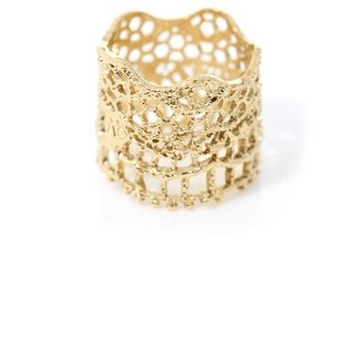 Aurélie Bidermann Gold-plated vintage lace ring