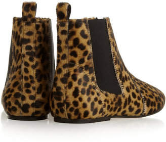 Etoile Isabel Marant Dewar leopard-print calf hair ankle boots