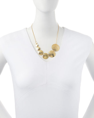Jules Smith Designs Hammered Circles Necklace, Gold Plate