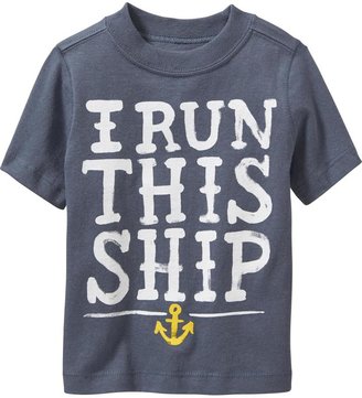 Old Navy "I Run This Ship" Tees for Baby