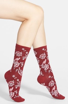 Hot Sox 'Vintage Floral Bird' Trouser Socks