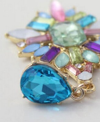 ChicNova Water Droplets Diamond Decorate Earrings
