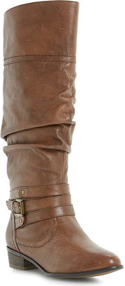 Steve Madden Casstro SM ruched leather over-the-knee boots