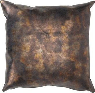 Barneys New York Metallic Leather Pillow