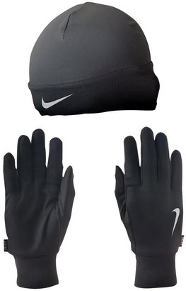 Nike Mens Running Dri-Fit Gloves And Beanie Set