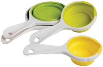 Container Store Collapsible Measuring Cups Green Set of 4