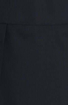Marni Asymmetrical Pleated Woven Wool Skirt
