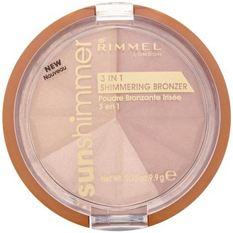 Rimmel Sunshimmer 3 In 1 Shimmering Powder Gold Princess