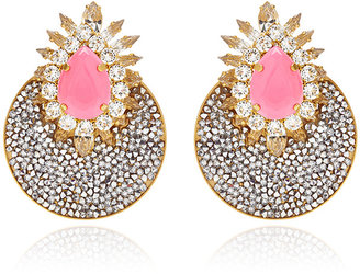 Shourouk Luna Gold-Plated Crystal Earrings