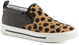 Marc by Marc Jacobs Leather & Calf Hair Slip-On Sneaker