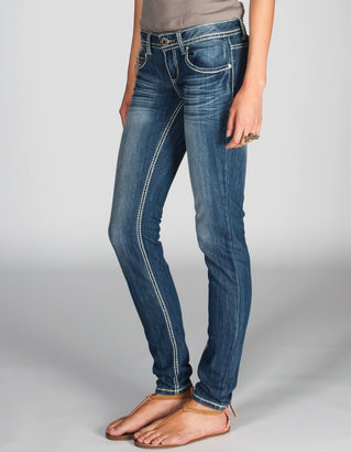 ALMOST FAMOUS Zip Pocket Womens Skinny Jeans