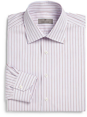 Canali Regular-Fit Multistriped Dress Shirt