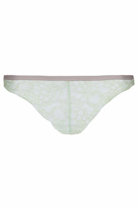 Topshop Low rise brazilian thong with an elastic free trim for a seamless fit. 82% polyamide, 18% elastane. machine washable.
