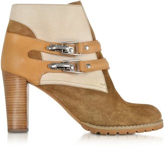 See by Chloe Color Block Nubuck Ankle Boots