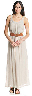 Amy Byer Braided Neck Solid Maxi Dress