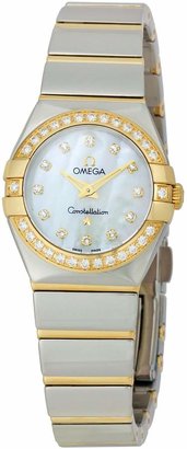 Omega Women's 123.25.24.60.55.007 Constellation '09 Diamond Bezel Mother-Of-Pearl Dial Watch