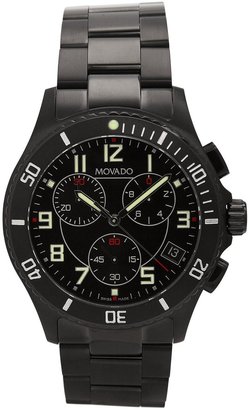 Movado Men's 606066 Junior Sport Black PVD Stainless Steel Watch