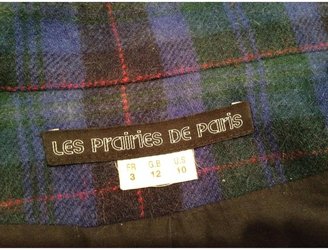 Les Prairies de Paris Wool Check Jacket