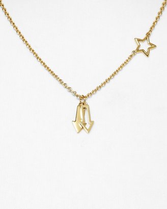 Marc by Marc Jacobs Pointing Bow Tie Necklace, 17.7