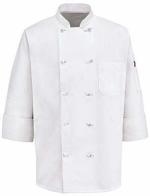 Chef Designs Ten Knot Button Executive Chef Coat-Big & Tall