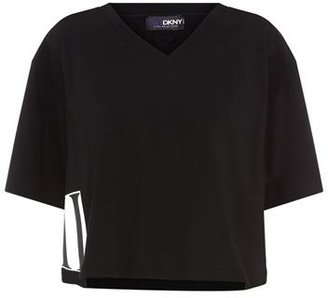 DKNY Cara Delevingne Numbers Cropped T-Shirt