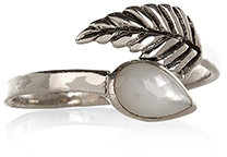 Accessorize Sterling Silver Wrap Around Leaf Ring
