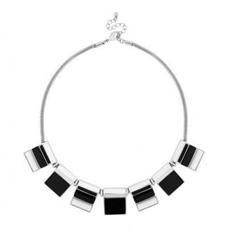 Ben de Lisi Principles by Designer geometric monochrome necklace