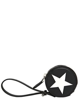 Givenchy Star Printed Round Leather Coin Wallet