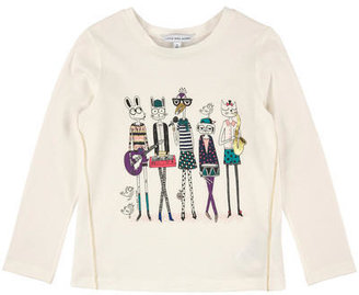 Little Marc Jacobs long-sleeved t-shirt with a front print