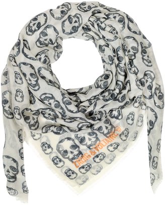 Zadig & Voltaire Kerry Skull Outline Scarf