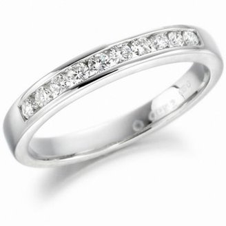 Clarity Ladies luxury platinum handcrafted eternity ring ,set with 0.25cts of diamonds.