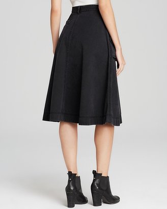 Marc by Marc Jacobs Midi Skirt - Classic Cotton Suspender