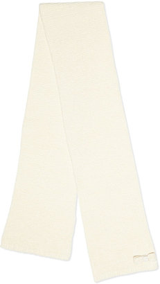 Gucci Girls' Knit Scarf with Bow, Ivory