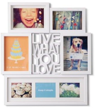 Umbra White 'Live what you love' photo frame