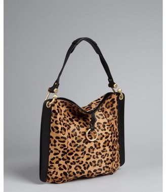 BCBGMAXAZRIA leopard print calf hair 'Amelie' shoulder bag