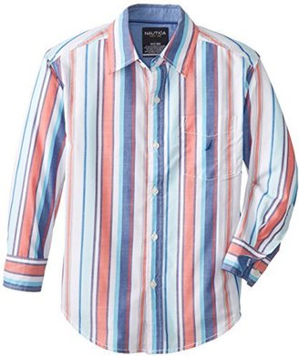 Nautica Big Boys' Multi-Color Striped Shirt