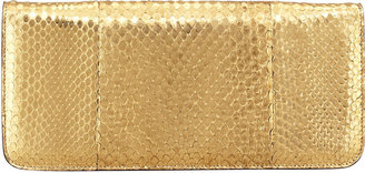Tom Ford Natalia East-West Python Shoulder Bag, Gold