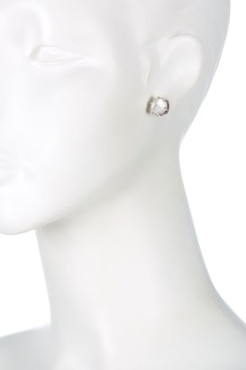 Judith Ripka Eclipse Mother of Pearl Stud Earrings