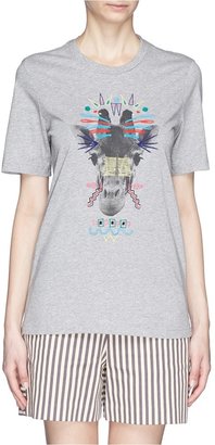 Markus Lupfer 'Tribal Giraffe' embroidery Kate T-shirt