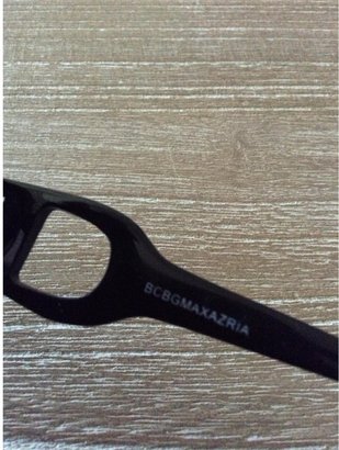 BCBGMAXAZRIA Black Plastic Sunglasses